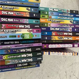 Dog Man & Kids Graphic Novel Lot - Colorful Paperback Collection